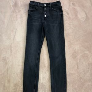 BLACK HIGH RISE SKINNY JEANS